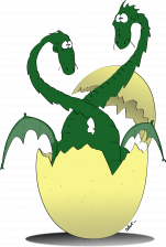 dragons jumeaux vert